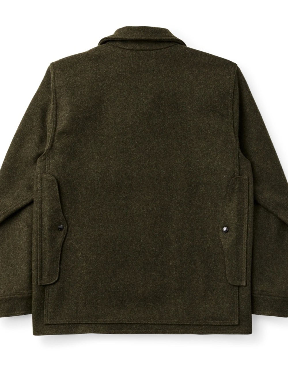 Filson Mackinaw Cruiser Olive Wool-Blend Coat - Picture 4 of 12